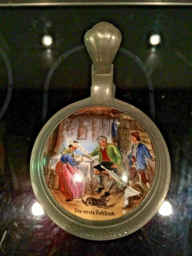 Bierkrug mit zinndeckel und - bierkrug,
