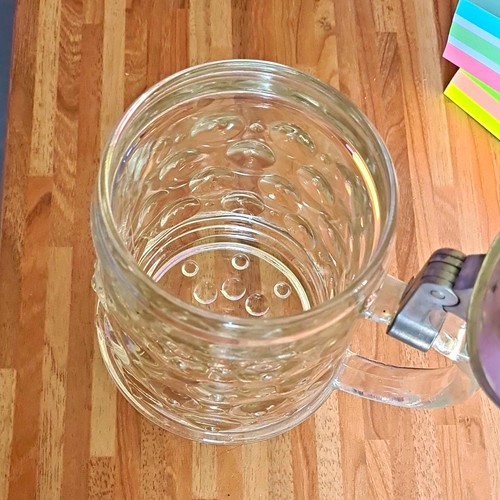 Glas bierkrug mit - glas,