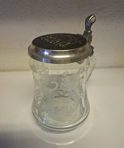 Glas bierkrug transparent - glas, mit