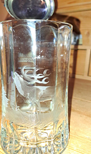 Glas bierkrug mit - glas-bierkrug,