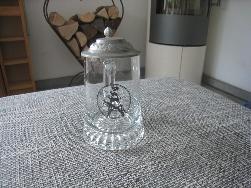 Vintage bierkrug glas mit - vintage,