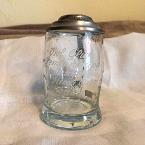 Lehmann glas bierkrug - glas, mit