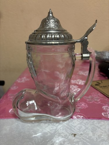 Glas bierkrug stiefelform mit - stiefelform,