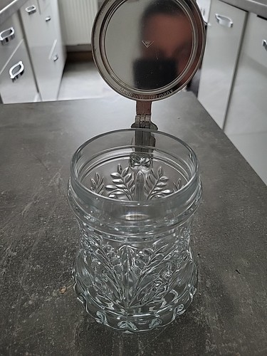 Bierkrug aus glas - mit, einem
