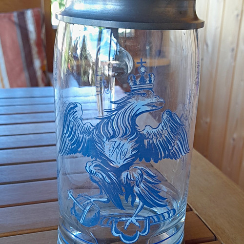 Rastal bierkrug aus glas - rastal, l