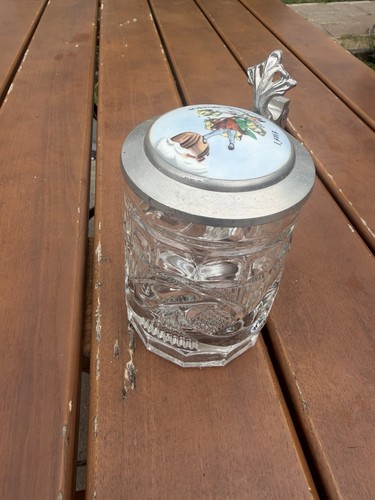 Antiker bierkrug glas - antiker,