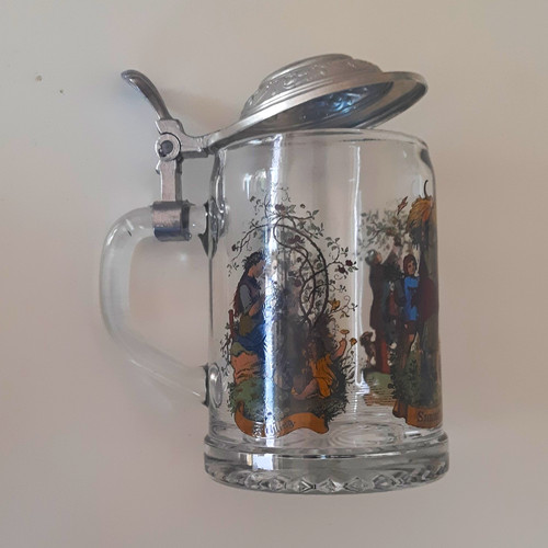 Glas bierkrug mit - glas,