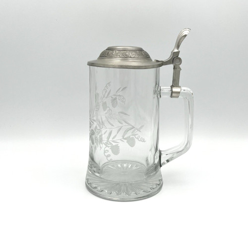 Vintage bierkrug glas - vintage, mit