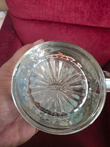 Glas bierkrug mit zinndeckel - glas-bierkrug,