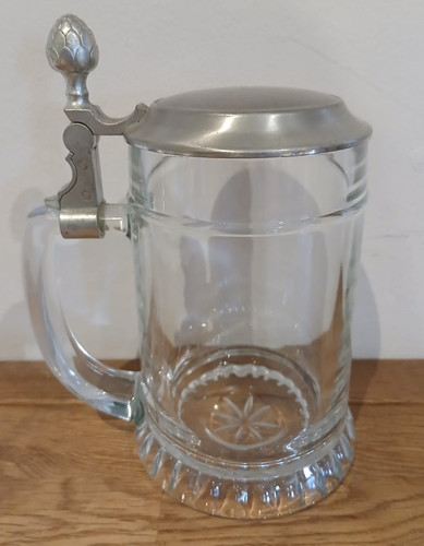 Schwerer vintage bierkrug aus - vintage,