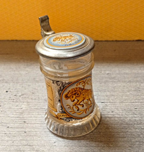 Mini glas bierkrug mit - glas,