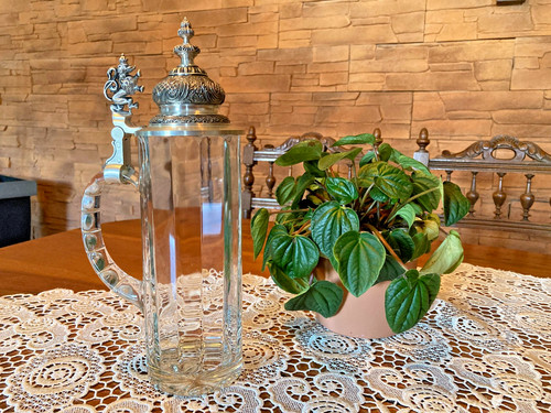Bierkrug glaskrug mit - bierkrug,