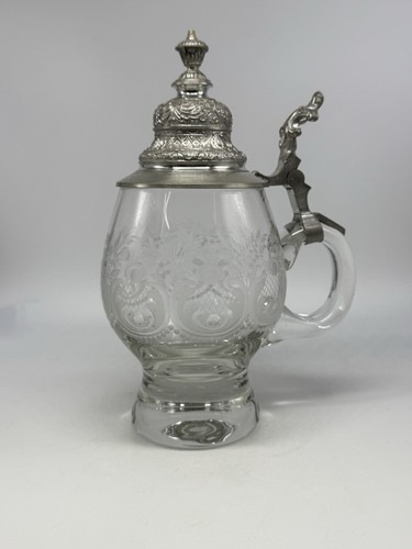 Antiker bierkrug glas mit - bierkrug,