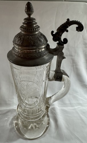 Antiker bierkrug mit - antiker,