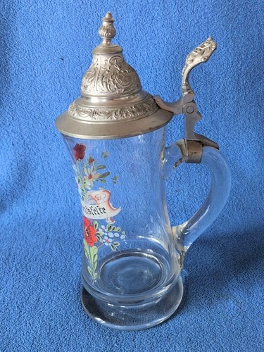 Antiker bierkrug glas mit - antiker,