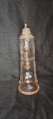Alter bierkrug glas mit - bierkrug,