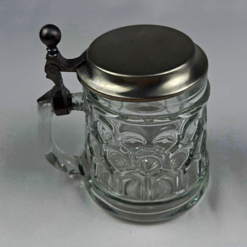 Vintage glas bierkrug mit - bierkrug,