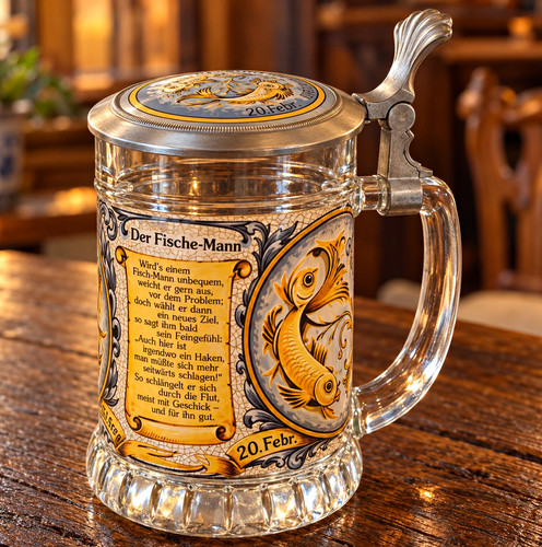 Glas bierkrug mit - glas,