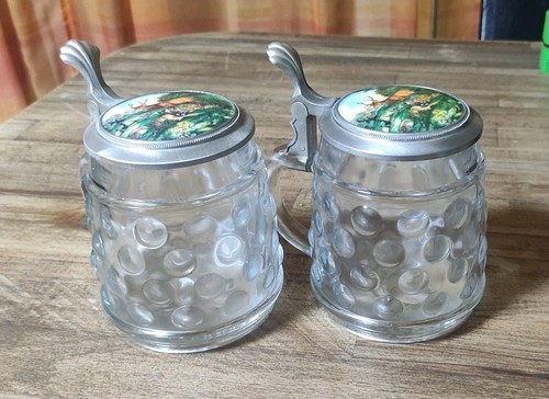 Glas bierkrug mit - 2, glas-bierkrug
