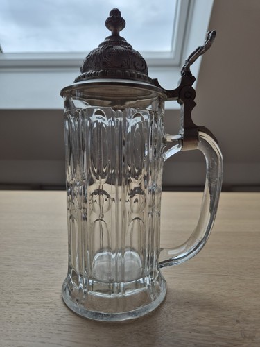 Glas bierkrug mit - glas,