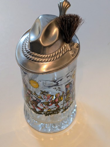 Vintage bierkrug aus glas - bierkrug,