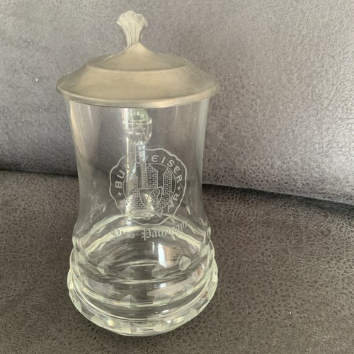 Budweiser bierkrug aus glas - bierkrug,