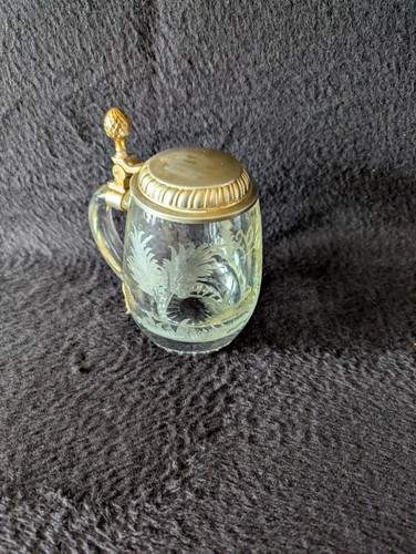 Antiker glas bierkrug - glas-bierkrug, mit